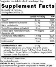 Cargar imagen en el visor de la galería, Complejo Vitamina B | 8 Vitaminas B Activadas | 60 Cápsulas | Ancient Nutrition
