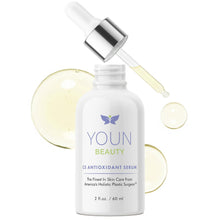 Cargar imagen en el visor de la galería, Youn Beauty Suéro Vit C 20% Estable | Ác. Ferúlico + Hialurónico + Vit E | 2 fl oz | Dr. Youn | Antioxidante
