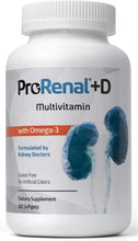 Cargar imagen en el visor de la galería, Nephroceuticals ProRenal+D | Omega-3 Aceite de Pescado + Vitamina D3 | 180 Cápsulas Blandas | 90 Días | Multivitamínico Renal
