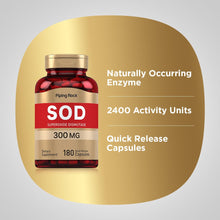 Cargar imagen en el visor de la galería, Superoxido Dismutasa de Roca de Tuberia | SOP | 300 mg | 180 Capsulas | Suplemento sin OGM y sin gluten
