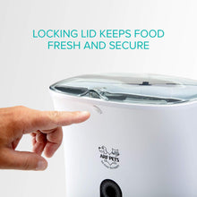 Cargar imagen en el visor de la galería, Alimentador automático de mascotas, dispensador de comida para perro y gato – Contiene alarmas de distribución, control de porciones, grabación de voz, temporizador programable hasta 4 comidas al día
