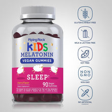 Cargar imagen en el visor de la galería, Piping Rock Gomitas de melatonina para niños de 1 mg | 90 unidades
