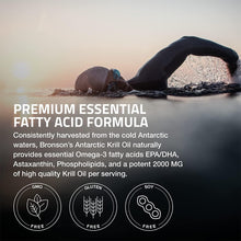 Cargar imagen en el visor de la galería, Aceite de Krill Antártico 2000 mg | Omega-3 + Astaxantina | 120 Cápsulas | Bronson
