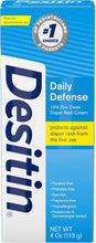Cargar imagen en el visor de la galería, Desitin Daily Defense | Crema Protectora Bebé 13% Óxido de Zinc | 4 oz
