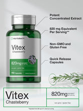Cargar imagen en el visor de la galería, Horbaach Vitex Baya 820mg | 110 Capsulas | Suplemento de sauzgatillo para mujeres | Fruta Agnus-Castus |
