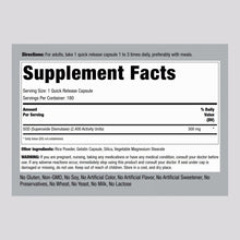 Cargar imagen en el visor de la galería, Superoxido Dismutasa de Roca de Tuberia | SOP | 300 mg | 180 Capsulas | Suplemento sin OGM y sin gluten
