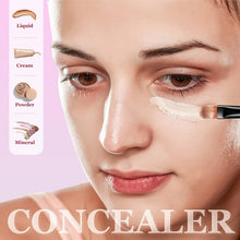 Cargar imagen en el visor de la galería, Pack 12 Brochas Correctoras Mini Rosa | Fibra Sintética | Multifunción | Portables | Labios Ojos Base Cejas

