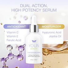 Cargar imagen en el visor de la galería, Youn Beauty Suéro Vit C 20% Estable | Ác. Ferúlico + Hialurónico + Vit E | 2 fl oz | Dr. Youn | Antioxidante
