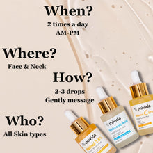 Cargar imagen en el visor de la galería, MIVIDA Trío Suéros Faciales | Vit C 20% + Ác. Hialurónico + Retinol 2.5% | 3x1 fl oz | Ilumina + Reafirma + Hidrata
