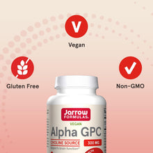 Cargar imagen en el visor de la galería, Alpha GPC 300 mg | 60 Cápsulas Vegetales | Salud Cerebral | Jarrow Formulas
