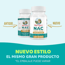 Cargar imagen en el visor de la galería, NAC N-Acetil Cisteína 1000 mg | 120 Cápsulas Veganas | 2 Meses | MaryRuth's
