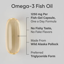 Cargar imagen en el visor de la galería, Omega-3 Triple Concentración 1250 mg | 90 Cápsulas | Aceite de Pescado de Alaska | Sports Research
