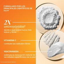Cargar imagen en el visor de la galería, Olay Vitamina C MAX Hidratante Facial | Iluminadora + Niacinamida + Péptidos | Día y Noche
