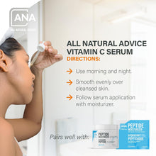 Cargar imagen en el visor de la galería, ANA Sérum Vitamina C 20% SAP + Ác. Hialurónico + MSM + Aloe Orgánico + Vitamina E | pH Equilibrado | 60ml
