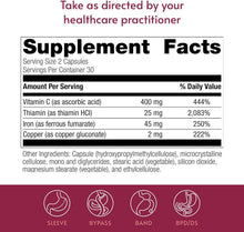 Cargar imagen en el visor de la galería, Bariatric Advantage Hierro 45mg | Vit C + Tiamina + Cobre | 60 Cáps | Post-Bariátrico | Alta Absorción
