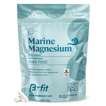 Cargar imagen en el visor de la galería, B-FIT B Magnesio marino - 90 capsulas - suministro para 3 meses - suplemento de magnesio de alta biodisponibilidad - sin aditivos y sin gluten - buena absorcion - certificado Simag

