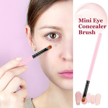 Cargar imagen en el visor de la galería, Pack 12 Brochas Correctoras Mini Rosa | Fibra Sintética | Multifunción | Portables | Labios Ojos Base Cejas
