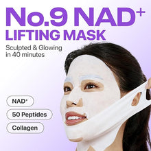 Cargar imagen en el visor de la galería, Numbuzin Máscara Hoja No.9 NAD+ BIO Lifting | Péptidos + Colágeno + Adenosina | Reafirmante Facial | Todo Tipo de Piel
