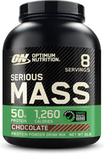 Cargar imagen en el visor de la galería, Optimum Nutrition Serious Mass Gainer | Chocolate | 1,250 Cal | 50g Proteína | Creatina + Glutamina
