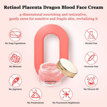 Cargar imagen en el visor de la galería, 2 Crema de sangre de dragones, crema fácil con retinol placenta, antiarrugas hidratante rejuvenecedora

