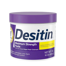Cargar imagen en el visor de la galería, Desitin Máxima Resistencia | 40% Óxido de Zinc | Crema Prot. Pañalitis | 1 lb
