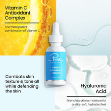 Cargar imagen en el visor de la galería, Suéro Triple Vitamina C | Antienvejecimiento + Iluminador | Ácido Hialurónico | Grado Clínico | Vegano
