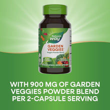 Cargar imagen en el visor de la galería, Nature's Way Garden Veggies | 60 Cápsulas | Mezcla de 12 Verduras 900mg
