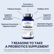 Cargar imagen en el visor de la galería, 1MD Nutrition Complete Probiotics Platinum | 51 Mil Millones UFC | 11 Cepas | 30 Cápsulas | Sin Lácteos
