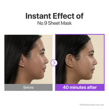 Cargar imagen en el visor de la galería, Numbuzin Máscara Hoja No.9 NAD+ BIO Lifting | Péptidos + Colágeno + Adenosina | Reafirmante Facial | Todo Tipo de Piel
