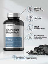 Cargar imagen en el visor de la galería, Horbaach Bisglicinato de magnesio | 120 Capsulas | 750 mg | Suplemento sin OGM y sin gluten
