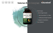 Cargar imagen en el visor de la galería, NatureBell Raíz de Valeriana 11 en 1 | 300 Cápsulas | Magnesio + Ashwagandha + 5-HTP + GABA | Sin Melatonina | Sueño y Relajación
