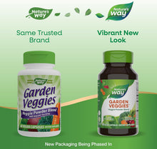 Cargar imagen en el visor de la galería, Nature's Way Garden Veggies | 60 Cápsulas | Mezcla de 12 Verduras 900mg
