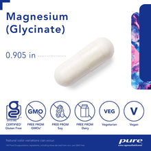Cargar imagen en el visor de la galería, Pure Encapsulations Magnesium (Glycinate) - Suplemento para apoyar el alivio del estres, el sueño, la salud del corazon, los nervios, los musculos y el metabolismo* - con glicinato de magnesio - 90 capsulas
