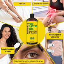Cargar imagen en el visor de la galería, Aceite de Ricino Puro | 32 oz (946ml) | Prensado en Frío
