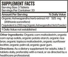 Cargar imagen en el visor de la galería, Ashwagandha Orgánica 2100 mg | 100 Tabletas | Adaptogénico | Futurebiotics
