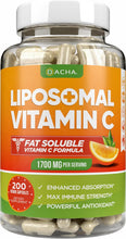 Cargar imagen en el visor de la galería, Dacha Vitamina C Liposomal 1700mg | 200 Cápsulas | Inmunidad y Colágeno
