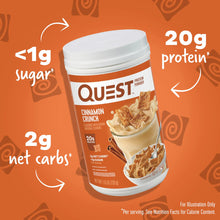 Cargar imagen en el visor de la galería, Quest Nutrition Polvo De Proteína Crujiente De Canela 0.71
