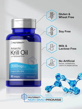 Cargar imagen en el visor de la galería, Aceite de Krill Antártico 2000 mg | 60 Cáps Blandas | Omega-3 + Astaxantina | Horbäach
