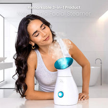 Cargar imagen en el visor de la galería, Vaporizador Facial Iónico Nanosteamer Grande 3 En 1 Con
