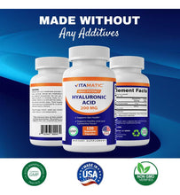Cargar imagen en el visor de la galería, Vitamatic Suplementos De Ácido Hialurónico De 200 Mg Apoya
