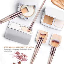 Cargar imagen en el visor de la galería, Heymkgo Brochas De Maquillaje 15 Unidades Color Dorado
