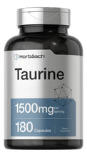 Cargar imagen en el visor de la galería, Horbäach Taurina 1500 mg | 180 Cápsulas | Energía y Corazón

