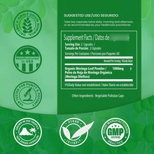 Cargar imagen en el visor de la galería, Pura Vida Moringa Orgánica 120 Cápsulas 500mg | Origen Único Nicaragua | Energía + Metabolismo + Inmunidad
