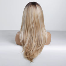 Cargar imagen en el visor de la galería, Alanhair Haircube Pelucas Largas Rubias Ombré Para Mujer

