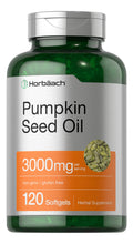 Cargar imagen en el visor de la galería, Horbäach Aceite de Semilla de Calabaza | 3000 mg | 120 Cápsulas Blandas

