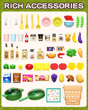 Cargar imagen en el visor de la galería, Juego De Cocina Para Niños De 69 Piezas Con Sonido Y Luz
