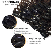 Cargar imagen en el visor de la galería, Lacer Jerry Extensiones De Cabello Humano Rizado Con Clip
