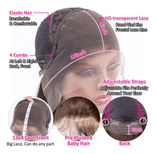 Cargar imagen en el visor de la galería, Hermosa Pelucas De Cabello Humano Con Encaje Frontal Marrón
