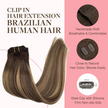 Cargar imagen en el visor de la galería, Goo Goo Extensiones De Cabello Humano Remy Con Clip En
