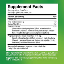 Cargar imagen en el visor de la galería, Dr. Berg's Complejo Vitamina C 100% Natural | 4 Bayas Orgánicas Liofilizadas | 60 Masticables
